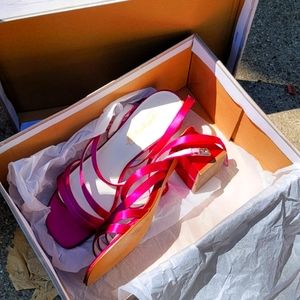 David's Bridal women's wide heels